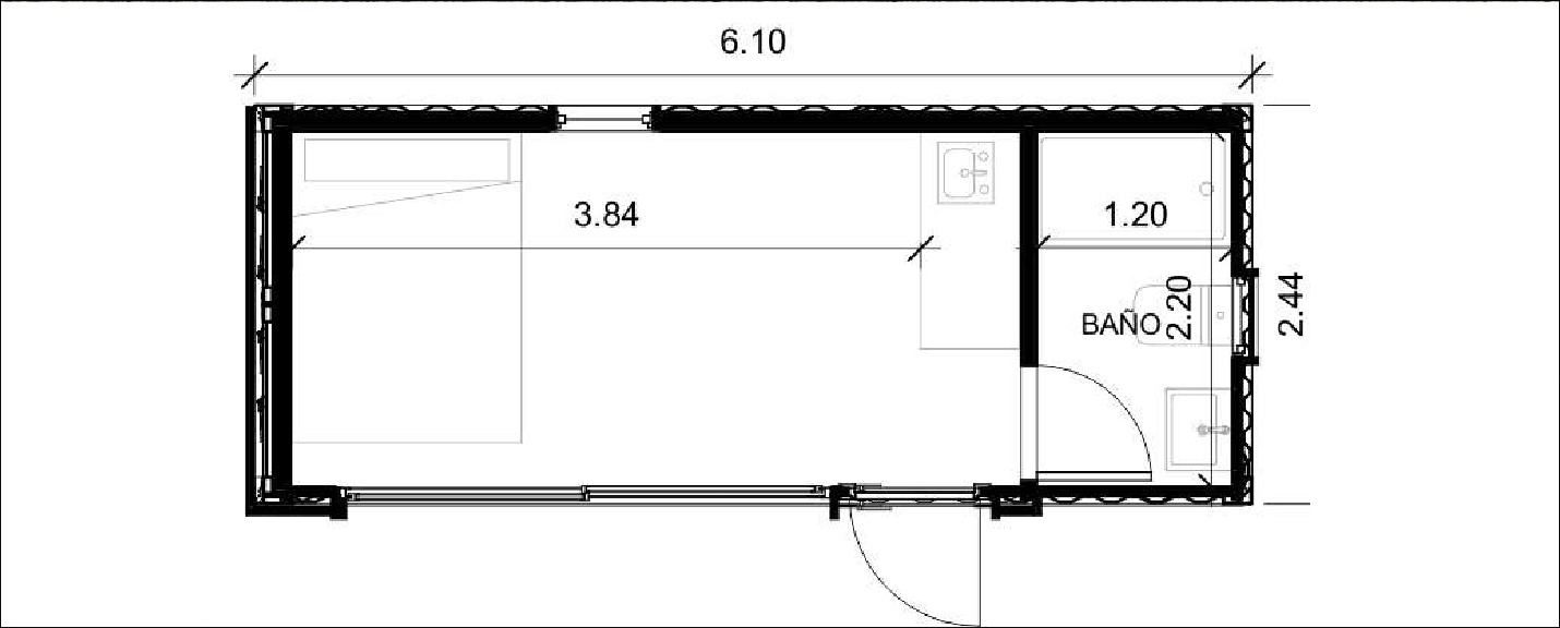Plano de distribución 30m2